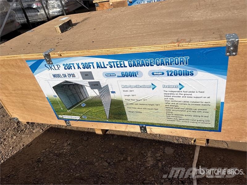 SKLP SK-ZP20 20 ft x 30 ft x 12 ft All-Steel Carpo Teraskonstruktsiooniga ehitised