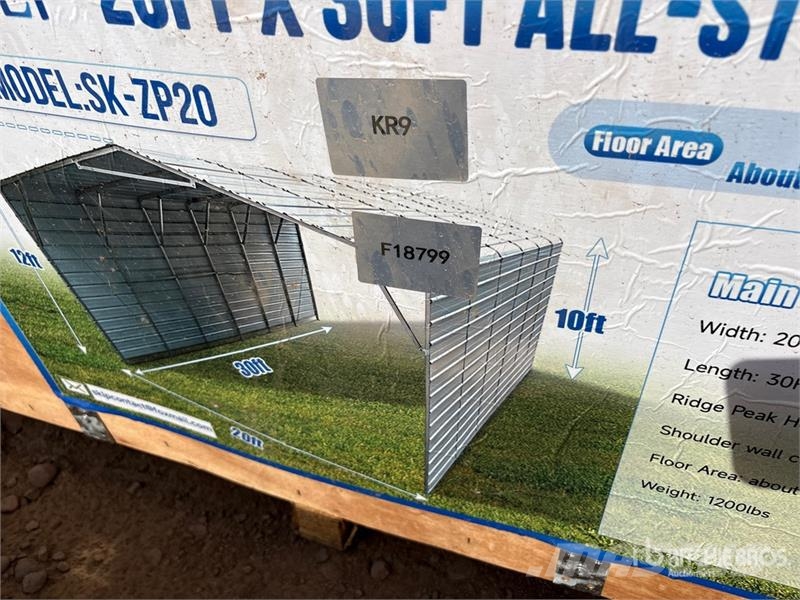 SKLP SK-ZP20 20 ft x 30 ft x 12 ft All-Steel Carpo Teraskonstruktsiooniga ehitised