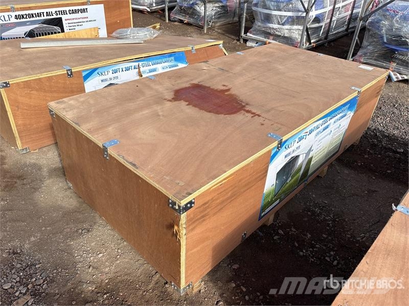 SKLP SK-ZP20 20 ft x 30 ft All-Steel Carport (Unus Teraskonstruktsiooniga ehitised