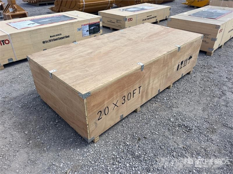  SKLP SK-ZP20 20 ft x 30 ft All-Steel Carport (Unus Jeklene gradbene konstrukcije