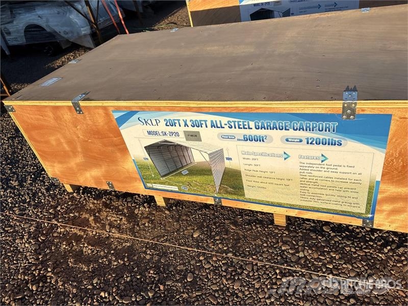 SKLP SK-ZP20 20 ft x 30 ft x 10 ft All-Steel Carpo Stalen constructies