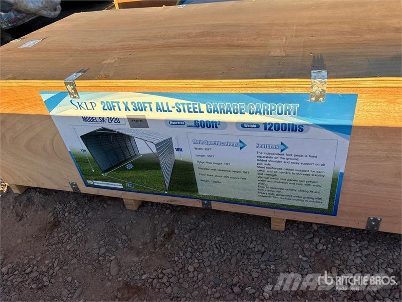 SKLP SK-ZP20 20 ft x 30 ft x 10 ft All-Steel Carpo Stalen constructies