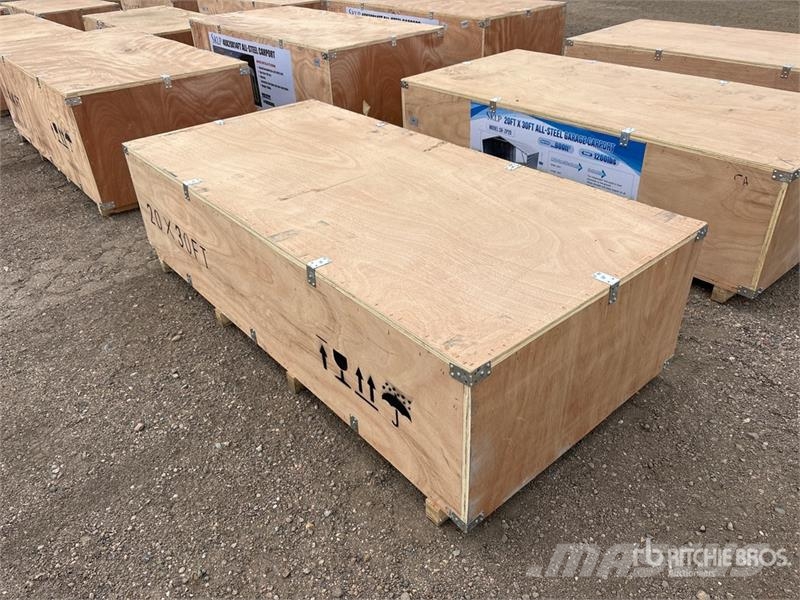  SKLP SK-ZP20 20 ft x 30 ft All-Steel Carport (Unus Stahlrahmenaufbauten