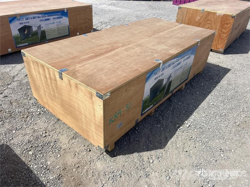  SKLP SK-ZP20 20 ft x 30 ft All-Steel Carport (Unus Jeklene gradbene konstrukcije