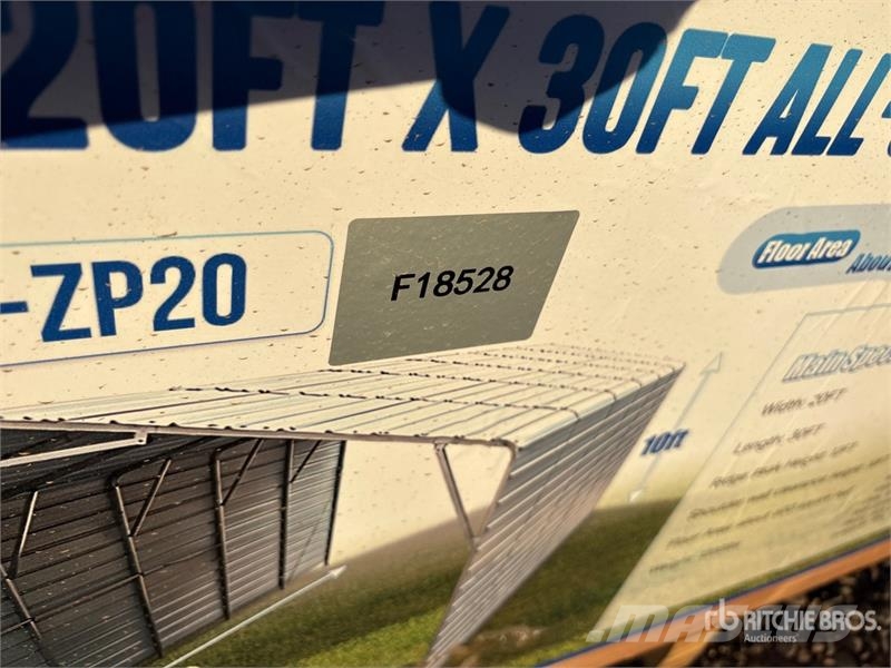 SKLP SK-ZP20 20 ft x 30 ft x 10 ft All-Steel Carpo Stalen constructies