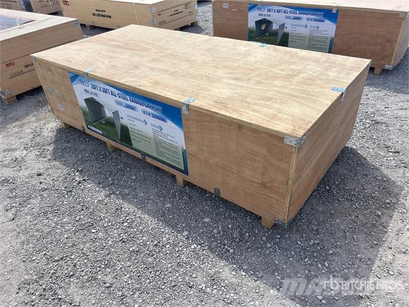  SKLP SK-ZP20 20 ft x 30 ft All-Steel Carport (Unus Jeklene gradbene konstrukcije