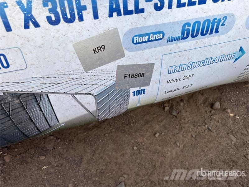 SKLP SK-ZP20 20 ft x 30 ft All-Steel Carport Teraskonstruktsiooniga ehitised