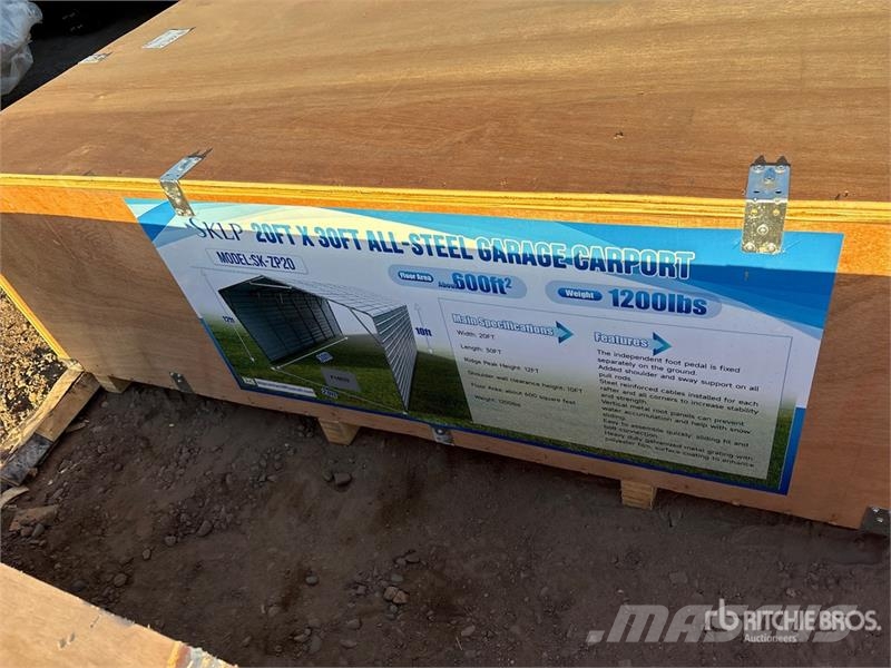 SKLP SK-ZP20 20 ft x 30 ft x 10 ft All-Steel Carpo Stalen constructies