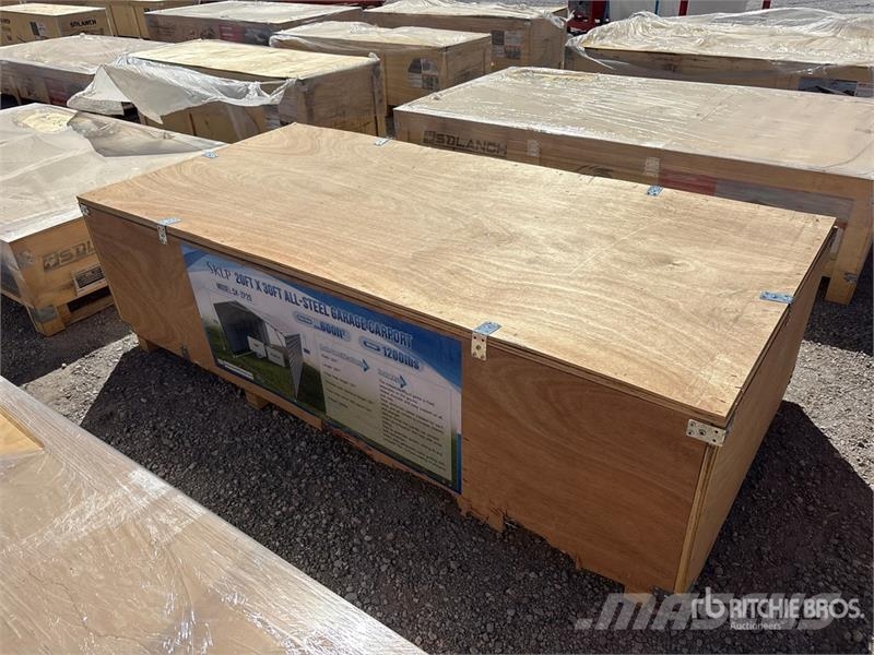 SKLP SK-ZP20 20 ft x 30 ft All-Steel Carport (Unus Teraskonstruktsiooniga ehitised
