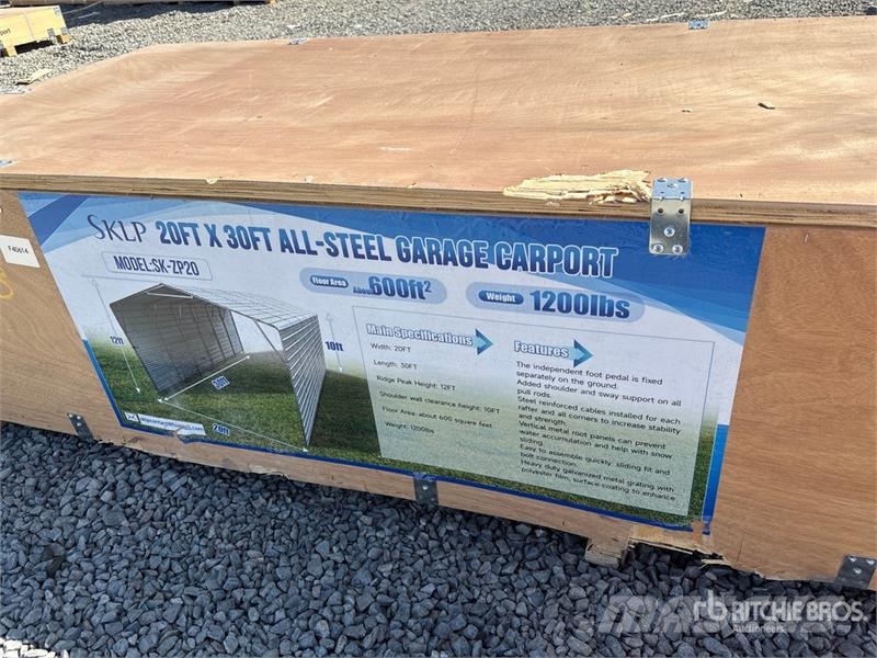SKLP SK-ZP20 All-Steel Carport (Unused) Stahlrahmenaufbauten