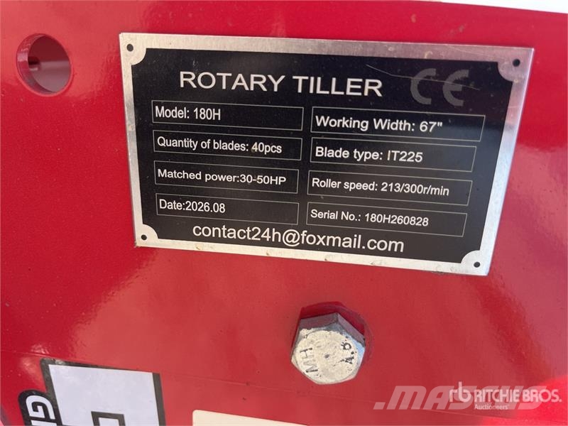 SKLP SK180 67 in 3-Point Rotary Tiller (Unused) Rotační brány a půdní frézy