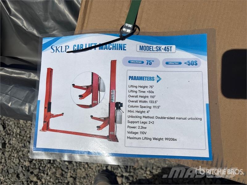 SKLP SK45T Vehicle Lift (Unused) Other components