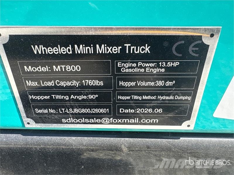 SKLP SL-MT800 Stand-On Mini Wheeled Mixer Concrete Tillbehör