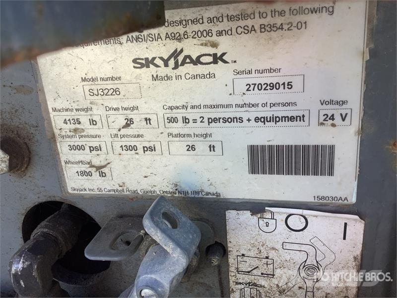 SkyJack 3226 Electric Scissor Lift Scissor lifts