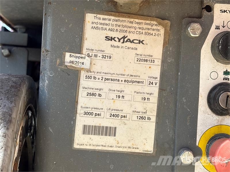 SkyJack SJ 3219 Electric Scissor Lift Škarjaste dvižne ploščadi
