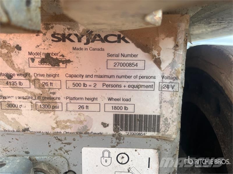 SkyJack SJ 3226 Scissor Lift Ollós emelők