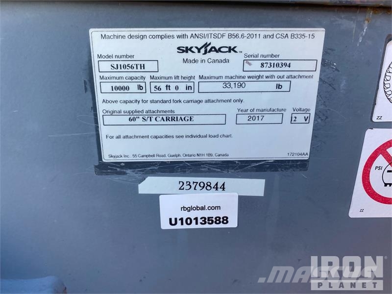 SkyJack SJ1056TH Telehandler Carretillas telescópicas