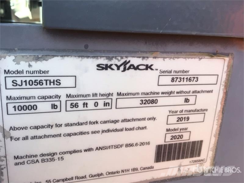 SkyJack SJ1056TH Telehandler مناولات متداخلة