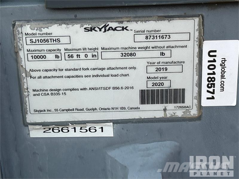SkyJack SJ1056THS Telehandler 텔러 핸들러