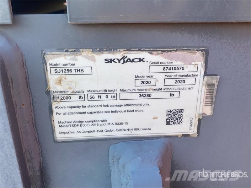SkyJack SJ1256 TH Telehandler مناولات متداخلة