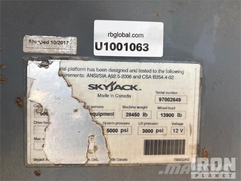 SkyJack SJ66T Teleskoop poomtõstukid