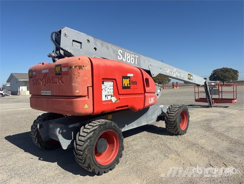 SkyJack SJ86T 4WD Diesel Telescopic Boom Lift Plataformas elevatórias telescópicas