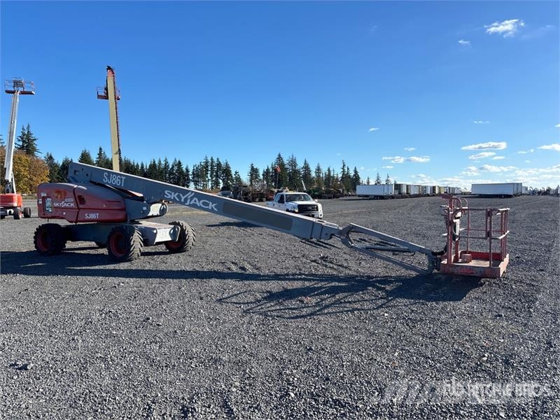SkyJack SJ86T 4WD Diesel Telescopic Boom Lift Plataformas de trabajo telescópica