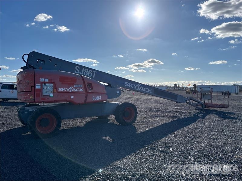 SkyJack SJ86T 4WD Diesel Telescopic Boom Lift Plataformas de trabajo telescópica