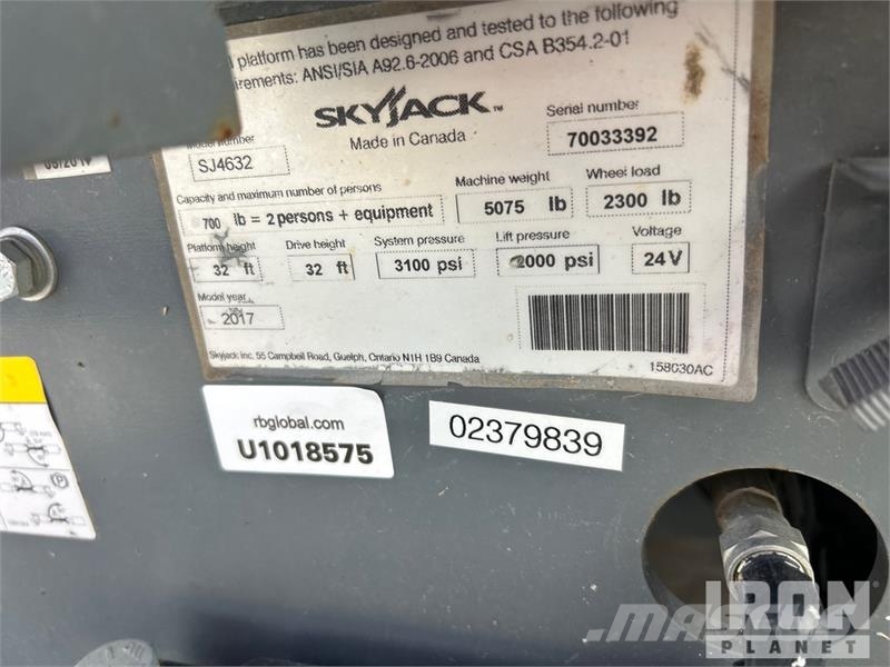 SkyJack SJIII 4632 Electric Scissor Lift Ollós emelők