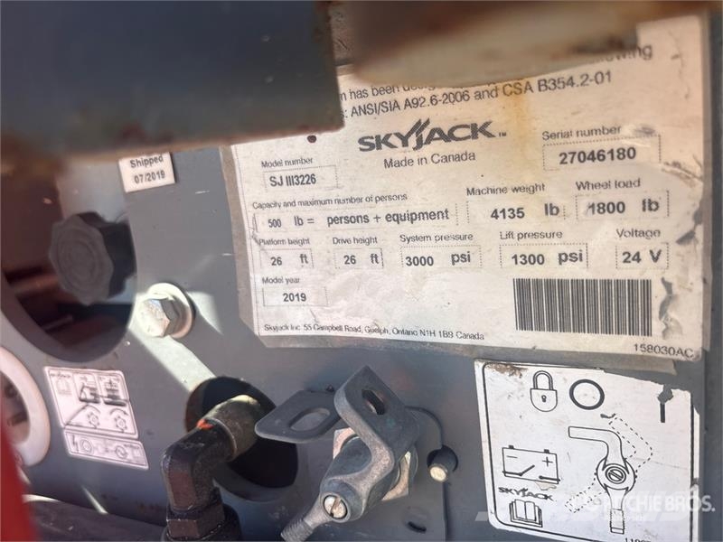 SkyJack SJIII3226 Electric Scissor Lift Scissor lifts