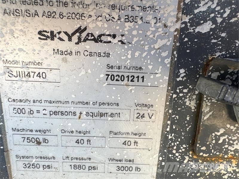 SkyJack SJIII4740 Electric Scissor Lift Elevadores de tesoura