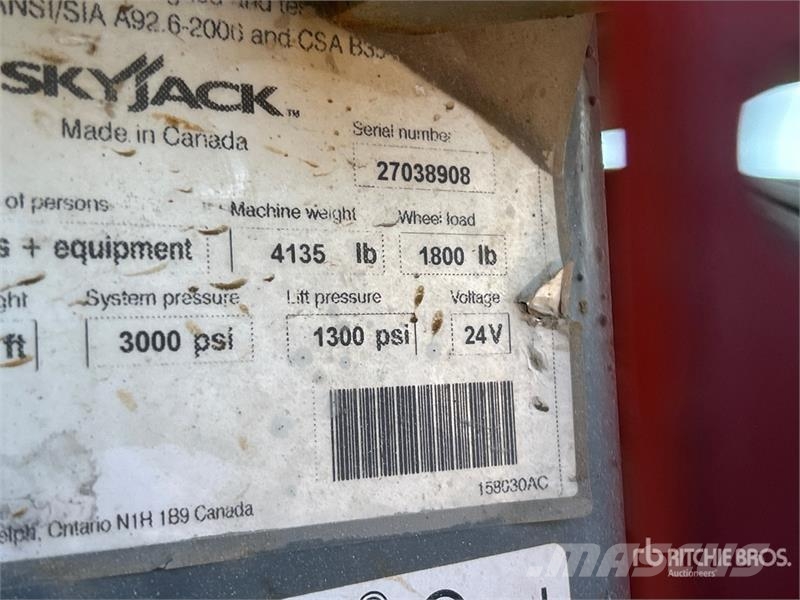 SkyJack SJlll-3226 Electric Scissor Lift Plataformas tijera