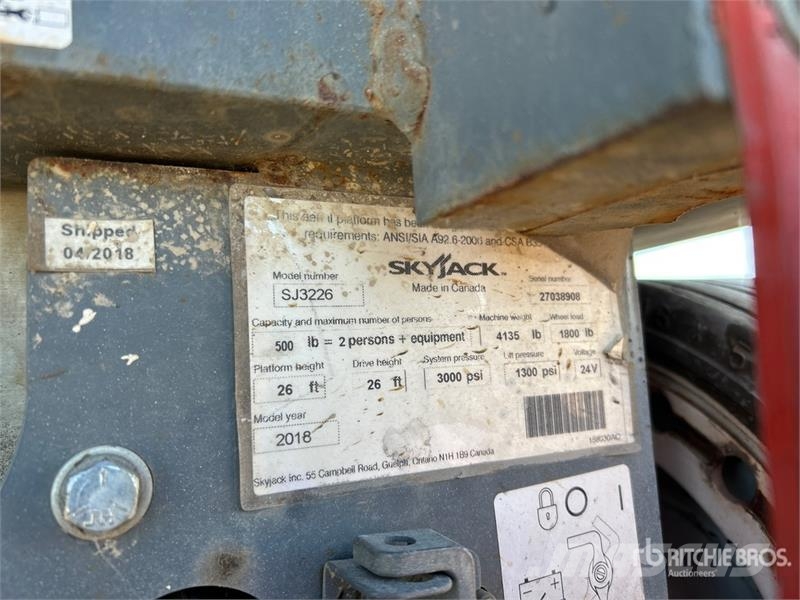 SkyJack SJlll-3226 Electric Scissor Lift Plataformas tijera