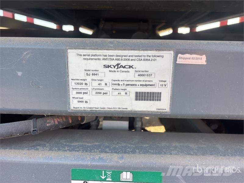 Skyjacker 4x4 Dual Fuel Scissor Lift Šķerveida pacēlāji