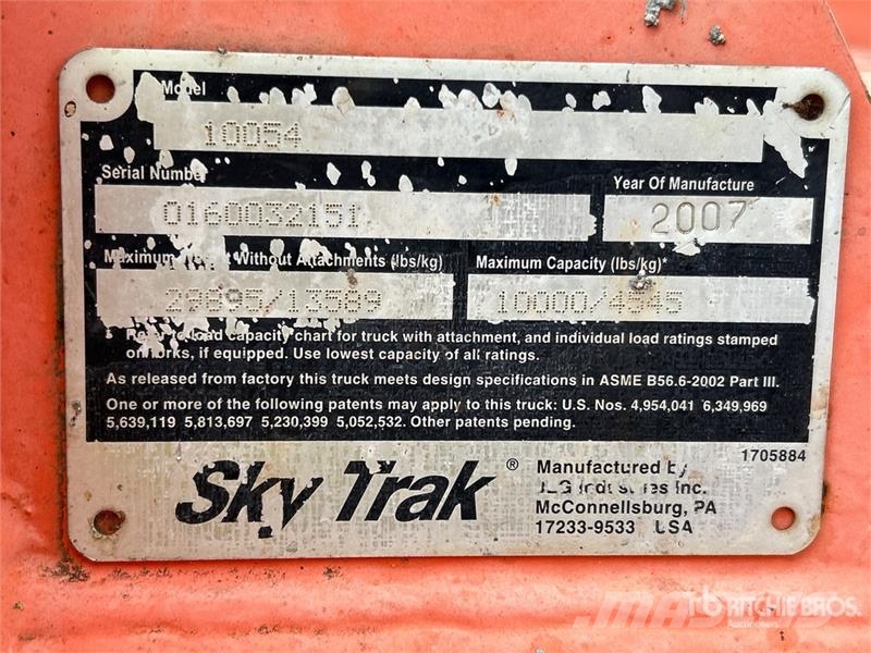 SkyTrak 10054 Teleskoplader