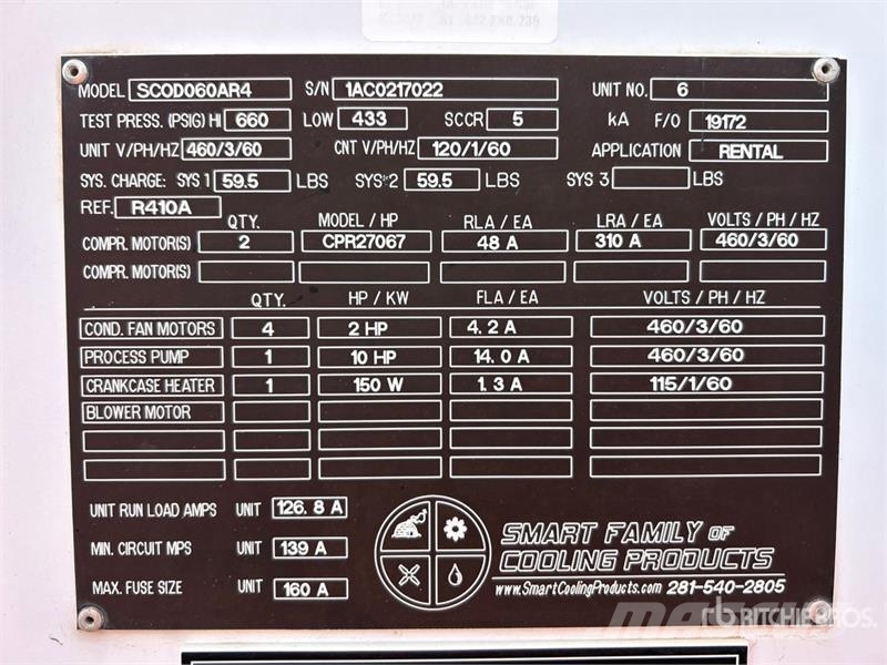 Smart Cooling Products SCOD060AR4 Water Chiller Muut