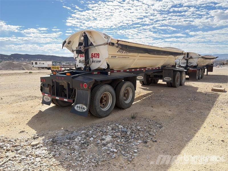 SmithCo SX2FP-31-24 31 ft Quad/A Pup Side Dump Trailer Kipper