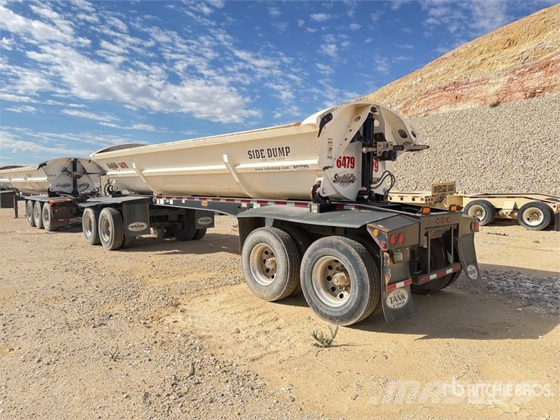 SmithCo SX2FP-31-24 31 ft Quad/A Pup Side Dump Trailer Kipper