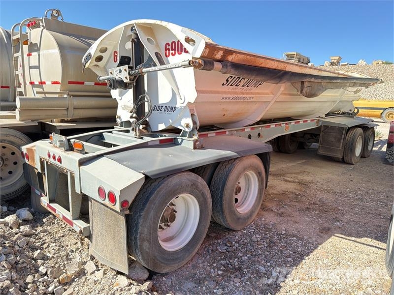 SmithCo SX2FP-31-24 31 ft Quad/A Pup Side Dump Trailer Kipper