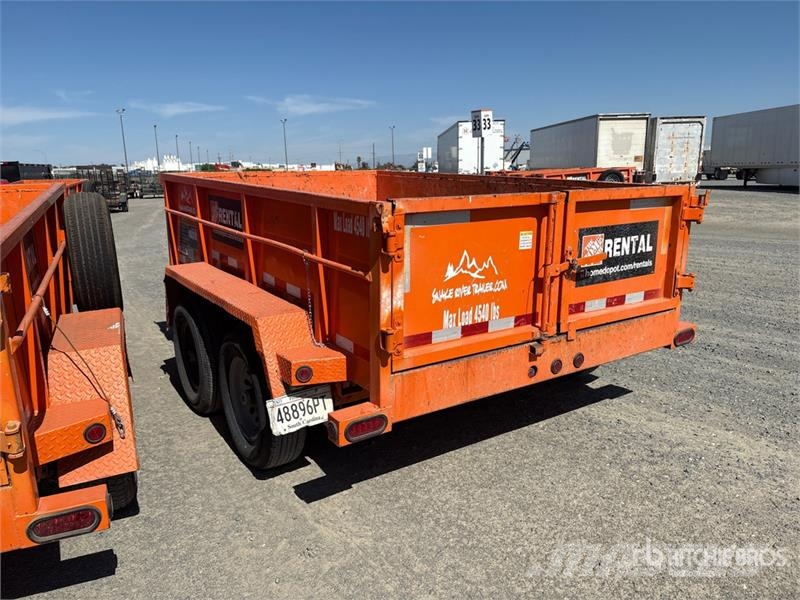 Snake River 10 ft T/A Dump Utility Trailer Bañera