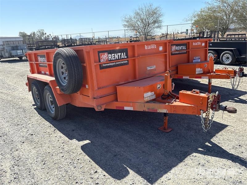 Snake River 10 ft T/A Dump Utility Trailer Bañera