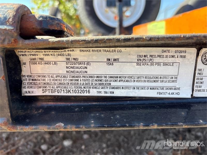 Snake River 7 ft S/A Utility Trailer Muud haagised