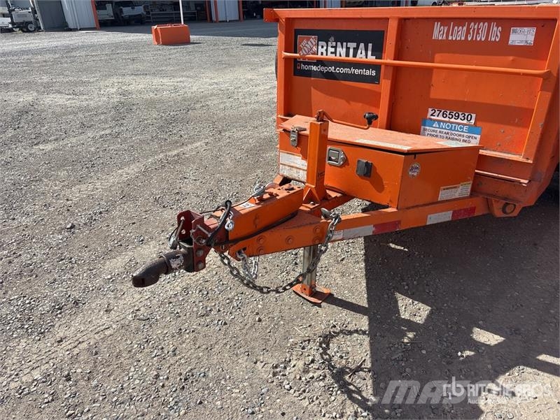 Snake River 8 ft S/A Dump Utility Trailer Bañera
