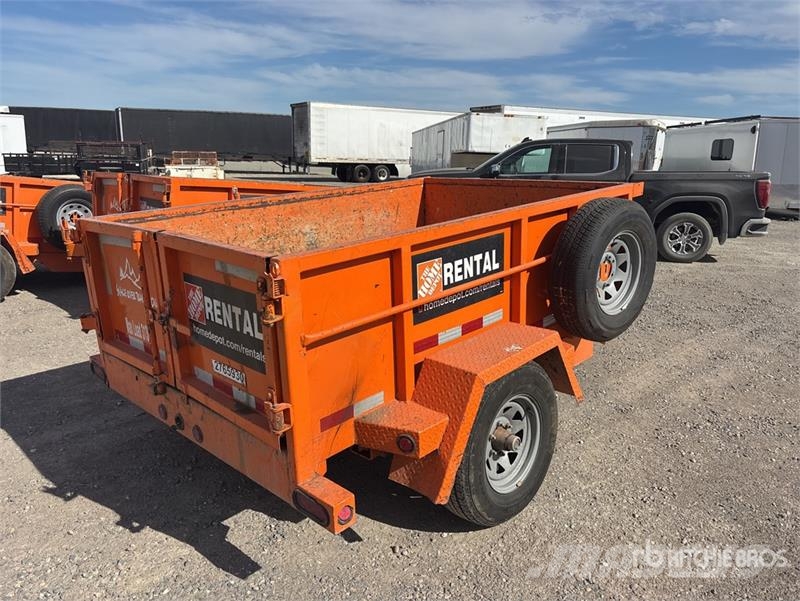Snake River 8 ft S/A Dump Utility Trailer Bañera