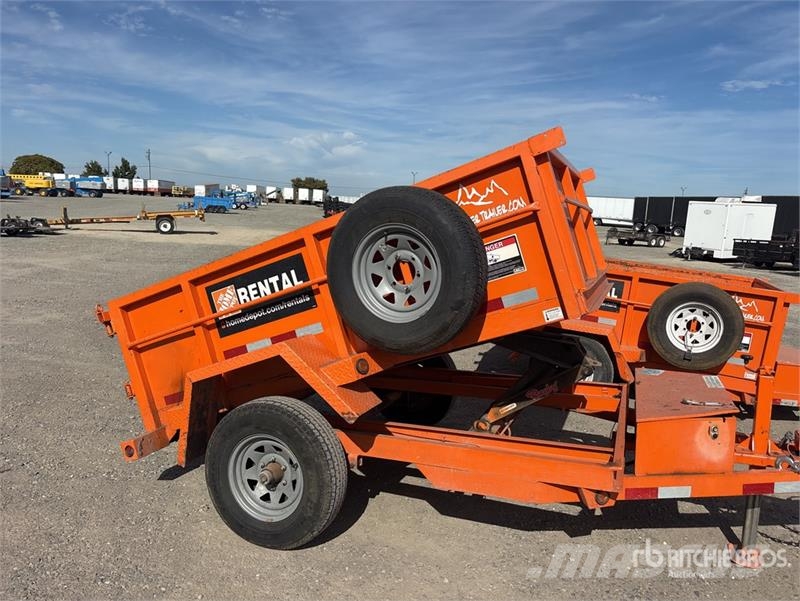 Snake River 8 ft S/A Dump Utility Trailer Bañera