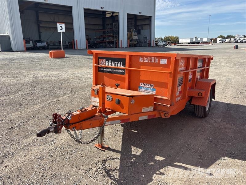 Snake River 8 ft S/A Dump Utility Trailer Bañera