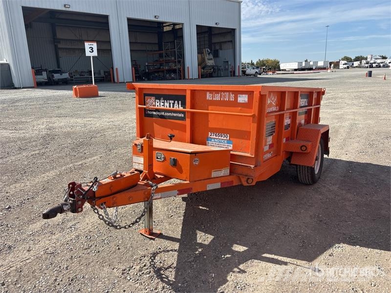 Snake River 8 ft S/A Dump Utility Trailer Bañera