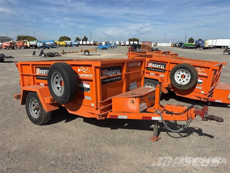 Snake River 8 ft S/A Dump Utility Trailer Bañera