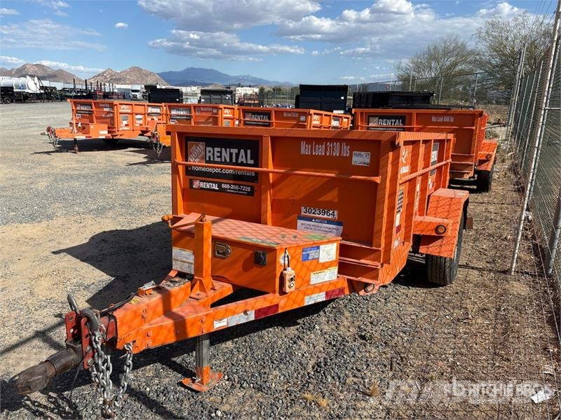 Snake River DMP58 8 ft S/A Dump Utility Trailer Pašizgāzējs