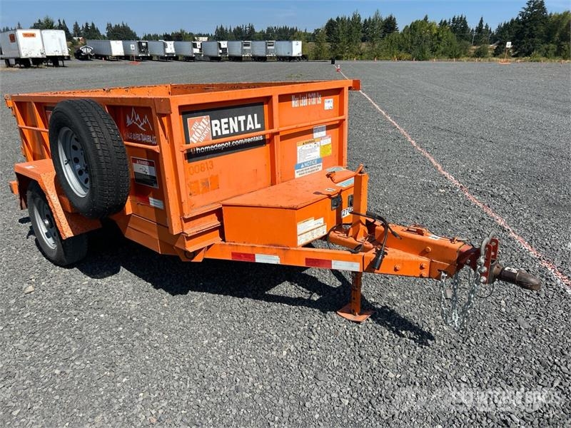 Snake River DMP58 8 ft S/A Dump Utility Trailer Bañera